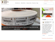 Tablet Screenshot of kenyamarkets.org